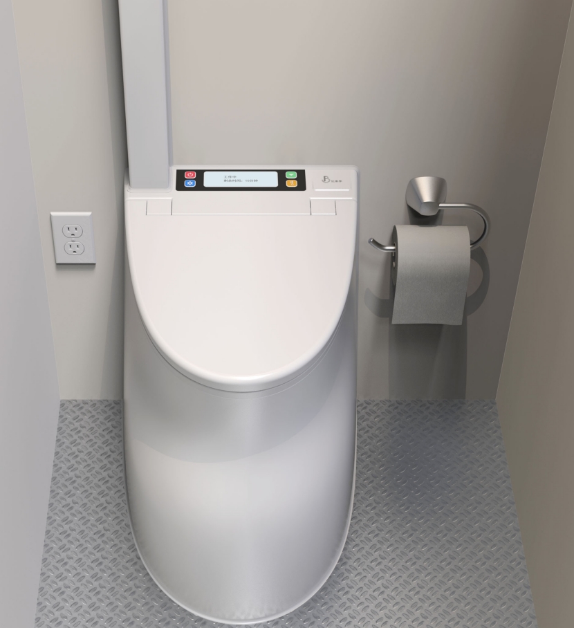 Burning Toilet - Detail View